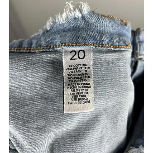 Almost Famous Distressed Bell Bottom Jeans Women’s Size 20 38x33 - Picture 9 of 9